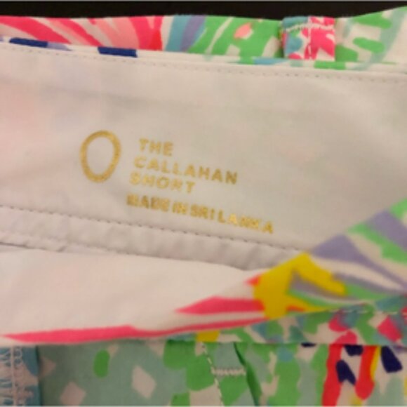 Lilly Pulitzer NWT 100% Cotton Callahan Shorts Roar of the Seas New Size 0 - Picture 5 of 6